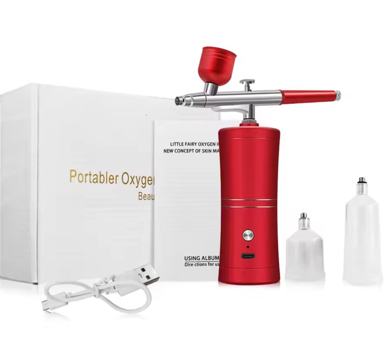 Airbrush with Compressor for Nail Painting Portable Cordless Airbrush Mini Airbrush Sprayer Gun for Nail Art Cake Painting