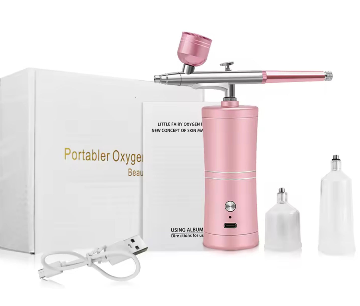 Airbrush with Compressor for Nail Painting Portable Cordless Airbrush Mini Airbrush Sprayer Gun for Nail Art Cake Painting