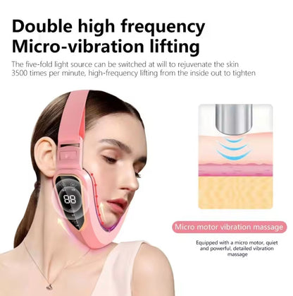 Facial Lifting Massager 12 Gears Electric Facial Massager V-line Face Lifting Slimming Vibration Device Home Use Beauty Tool